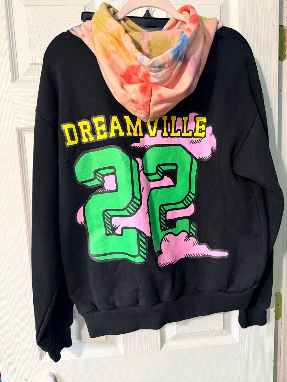Dreamville Festival 2022 Hooded Sweatshirt - Black with Multicolor Hood